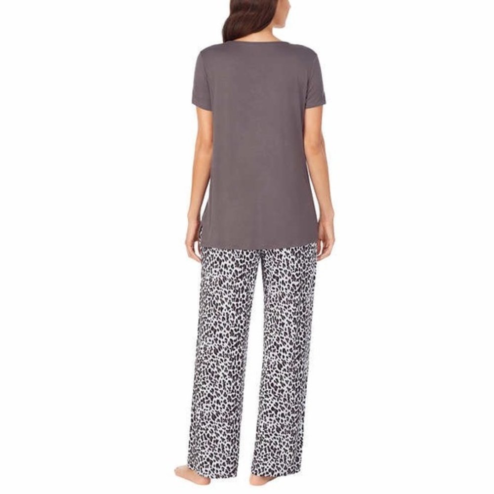 Carole Hochman Midnight Women's Short Sleeve 2-Piece Soft Pajama Set - Picture 2 of 9